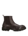 Tagliatore Man Ankle Boots Brown Size 9 Calfskin In Brown