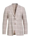 Tagliatore Man Blazer Beige Size 38 Virgin Wool, Polyamide In Neutral