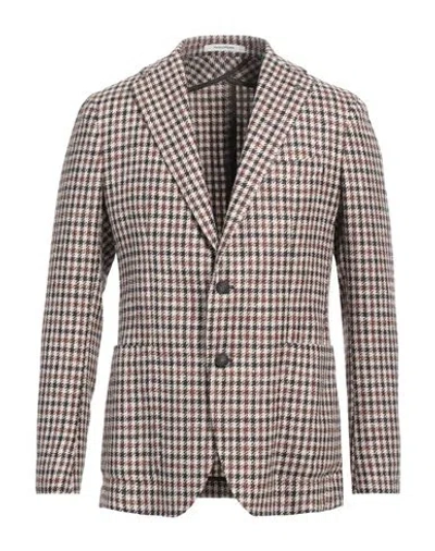 Tagliatore Man Blazer Beige Size 40 Wool, Alpaca Wool, Nylon, Linen, Silk In Beige