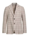 Tagliatore Man Blazer Beige Size 42 Virgin Wool, Silk In Neutral