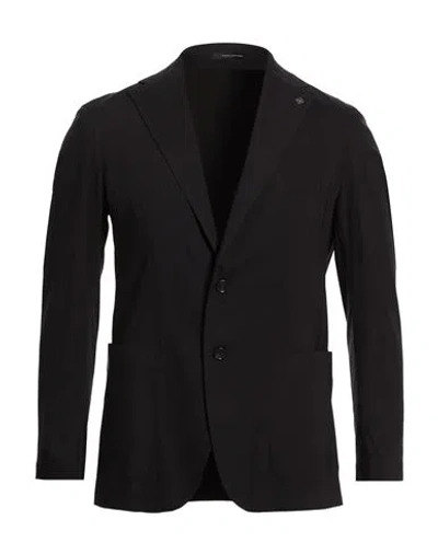 Tagliatore Man Blazer Black Size 38 Viscose, Polyamide, Elastane