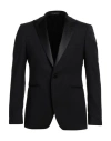 Tagliatore Long-sleeved Coat Belt Ring Trousers Suit In Black