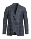 Tagliatore Check Jacket In Blue