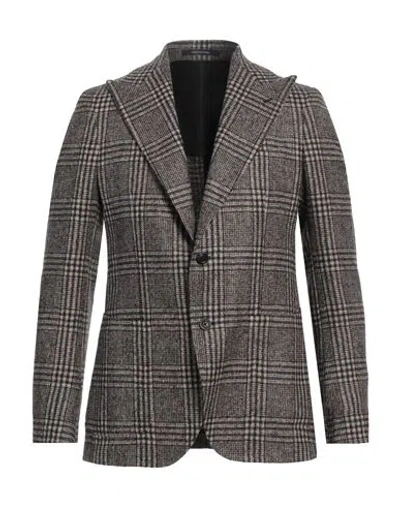 Tagliatore Man Blazer Brown Size 38 Wool, Alpaca Wool, Polyamide