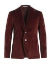 Tagliatore Man Blazer Brown Size 40 Cotton, Elastane