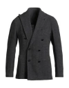 Tagliatore Man Blazer Charcoal Size 38 Acrylic, Wool, Polyester In Gray