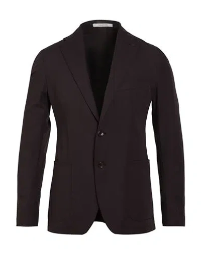 Tagliatore Montecarlo Single-breasted Suit In Burgundy