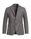 Tagliatore Montecarlo Checked Jacket In Brown