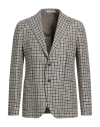 Tagliatore Man Blazer Grey Size 38 Wool, Alpaca Wool, Polyamide, Silk, Linen In Gray