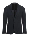 Tagliatore Brooch-detail Single-breasted Blazer In Blue