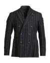 Tagliatore Man Blazer Midnight Blue Size 38 Alpaca Wool, Polyamide, Linen In Blue