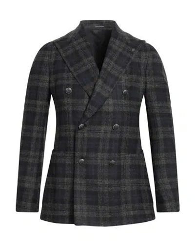 Tagliatore Man Blazer Midnight Blue Size 38 Alpaca Wool, Wool, Polyamide