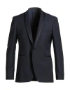 Tagliatore Man Blazer Midnight Blue Size 38 Virgin Wool, Elastane In Blue