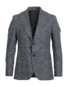 Tagliatore Man Blazer Navy Size 38 Alpaca Wool, Wool, Cotton, Polyamide In Blue
