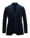 Tagliatore Man Blazer Navy Size 38 Cotton, Elastane In Blue