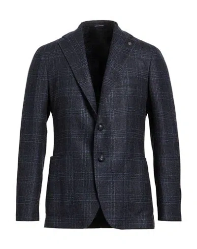 Tagliatore Vesuvio Prince Of Wales Check Suit In Black