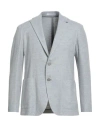 Tagliatore Man Blazer Sky Blue Size 40 Virgin Wool, Silk In Blue