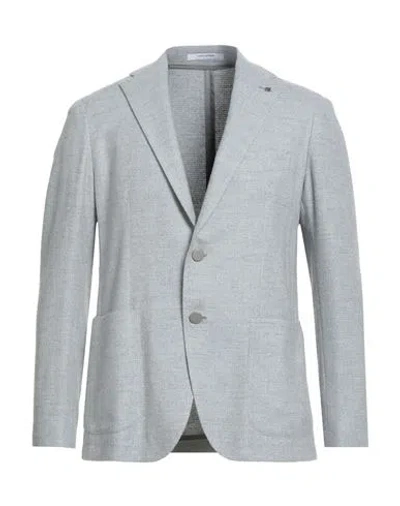 Tagliatore Man Blazer Sky Blue Size 40 Virgin Wool, Silk