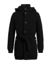 Tagliatore Man Cardigan Black Size 42 Wool, Polyamide In Black