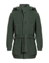 Tagliatore Man Cardigan Green Size 38 Wool, Polyamide