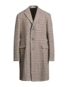 Tagliatore Man Coat Beige Size 44 Virgin Wool, Cashmere In Multi