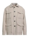 Tagliatore Man Coat Beige Size 44 Virgin Wool In Neutral