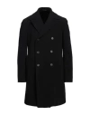 Tagliatore Notched-lapels Double-breasted Coat In Black
