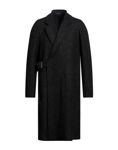 Tagliatore Man Coat Black Size 44 Virgin Wool, Viscose, Polyamide