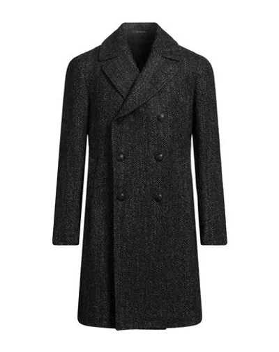 Tagliatore Man Coat Black Size 50 Wool, Acrylic, Polyester, Polyamide