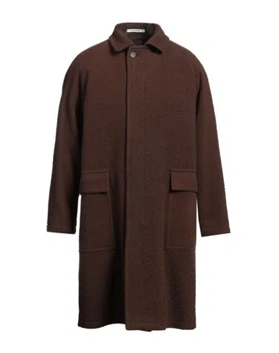 Tagliatore Man Coat Brown Size 40 Virgin Wool, Polyamide