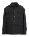 Tagliatore Man Coat Charcoal Size 40 Virgin Wool In Gray