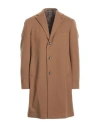 Tagliatore Man Coat Khaki Size 42 Virgin Wool, Cashmere In Brown