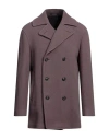 Tagliatore Man Coat Mauve Size 38 Wool, Polyamide In Purple