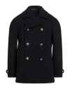 Tagliatore Long-sleeved Coat In Black
