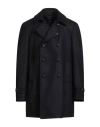Tagliatore Man Coat Midnight Blue Size 42 Virgin Wool, Cashmere In Blue