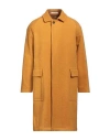 Tagliatore Man Coat Marigold Size 38 Virgin Wool, Polyamide In Yellow