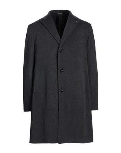Tagliatore Man Coat Steel Grey Size 36 Virgin Wool, Cashmere