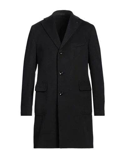 Tagliatore Man Coat Steel Grey Size 50 Cashmere In Grey