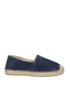 Tagliatore Man Espadrilles Midnight Blue Size 9 Leather