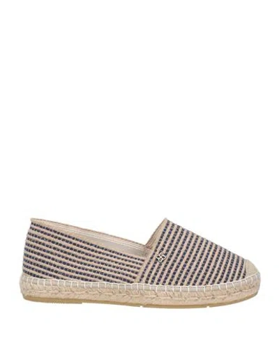 Tagliatore Man Espadrilles Navy Size 9 Cotton, Jute, Polypropylene