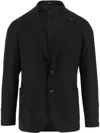 Tagliatore Single-breasted Stretch Wool Jacket With Welt Pockets And Reverse Spear Collar