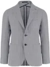 Tagliatore Tailored Jacket With Buttoned Cuffs In Gray