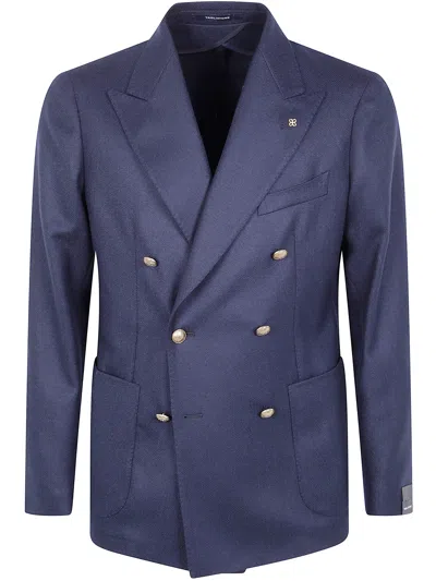 Tagliatore Man Jacket In Blue