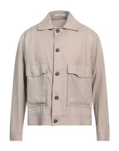 Tagliatore Man Jacket Beige Size 38 Linen, Cupro