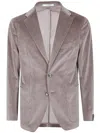 Tagliatore Corduroy Two-button Jacket In Brown