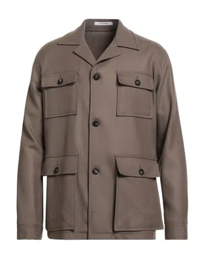 TAGLIATORE TAGLIATORE MAN JACKET CAMEL SIZE 38 VIRGIN WOOL, POLYESTER, ELASTANE
