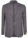 Tagliatore Textured Wool Blazer In Black