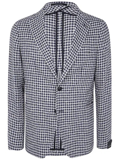 Tagliatore Man Jacket Clothing In Blue