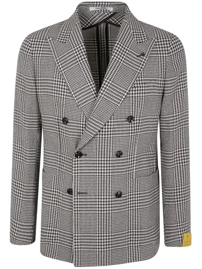 Tagliatore Double-breasted Jacket In Brown
