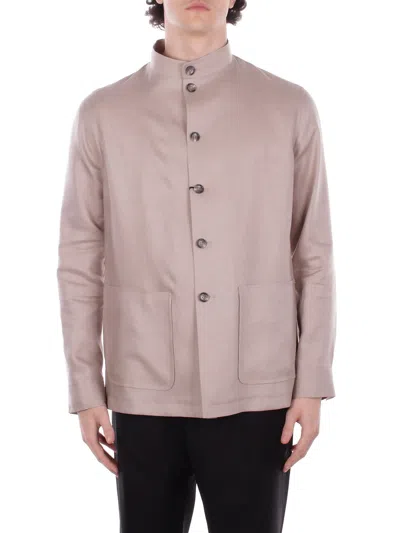 Tagliatore Man Jacket Gklein340021 Et818 Jacket Medium Turtleneck In White
